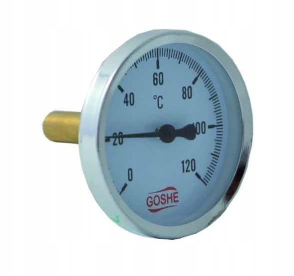 AXIAL BIMETALLTERMOMETER TB 100 0-120°C 1/2"