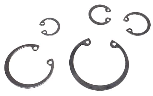 E-clips invändiga låsringar set med 300 silver