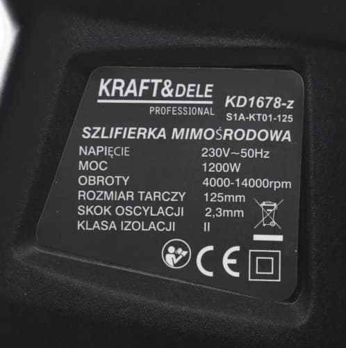 1200W Professionel Excentersliber | Kraft&Dele