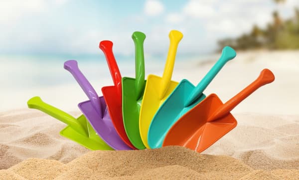 SANDSKOPPA 25 cm MASSIV SPADE stark plast
