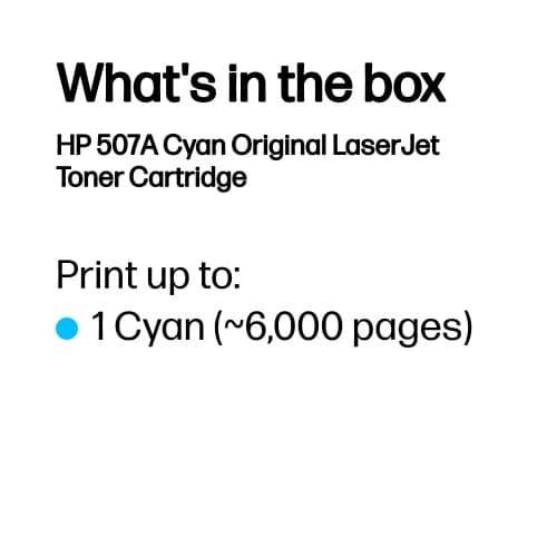 HP 507A (CE401A) tonerpatron, cyan