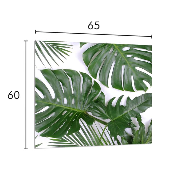 KEITTIÖN LASIPANEELI 65x60 Monstera