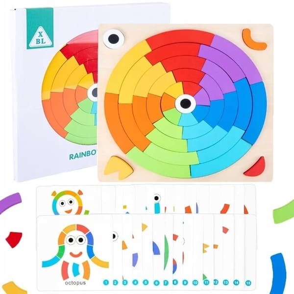 MEGADIDI PUINEN RAINBOW CIRCLE PULLE
