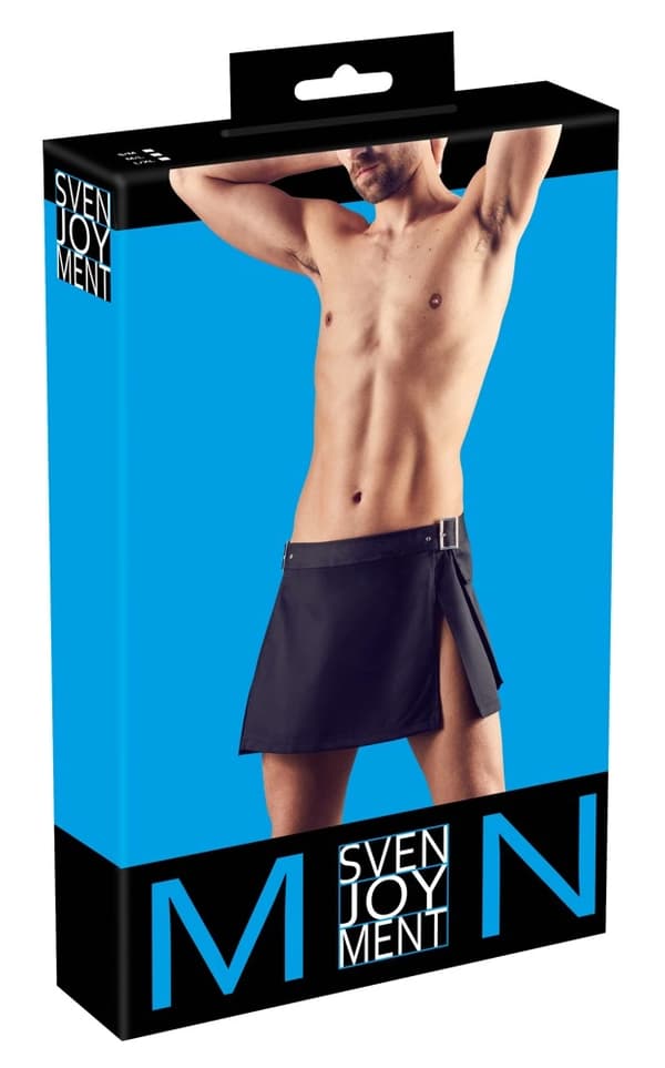 Svenjoyment Kort Herre Gladiator Nederdel Sort ML