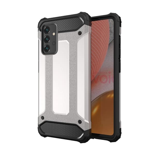 Hybrid Armor Cover til Samsung Galaxy A36 - Sølv