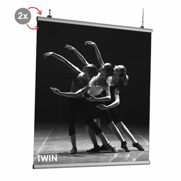 TWIN affischremsa 120 cm dubbelsidig