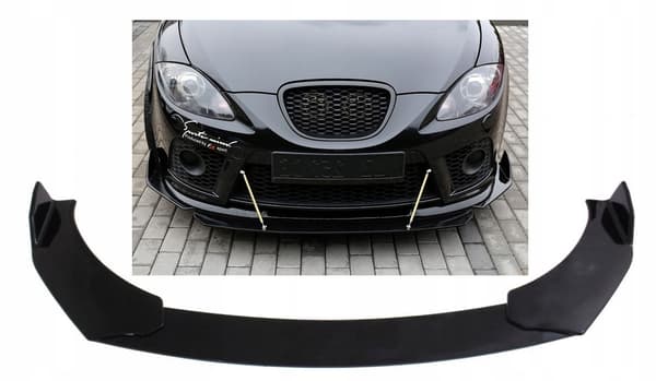 DIFFUSOR SPOILER SPLITTER TILFØJELSE FORRESTE KOFANGER UNIVERSAL 3 DELE