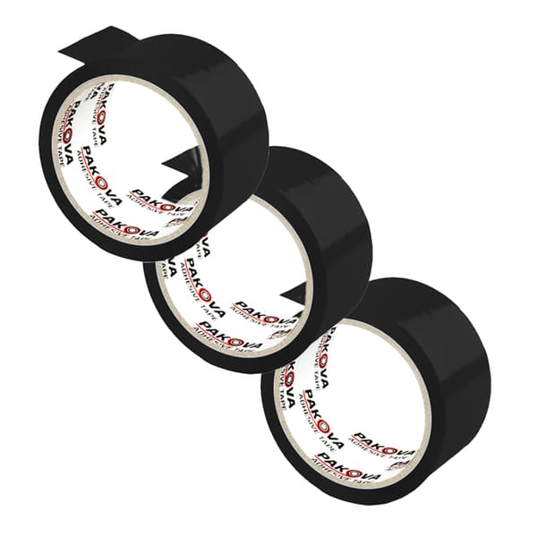 PAKOVA 48/50 SVART 3-PACK packtejp