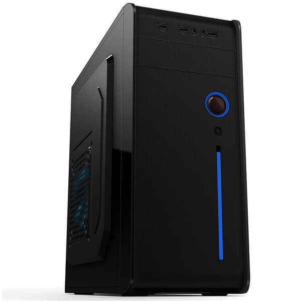 Akyga AK939BL Midi ATX -kotelo 2x USB 2.0 musta ilman virtalähdettä