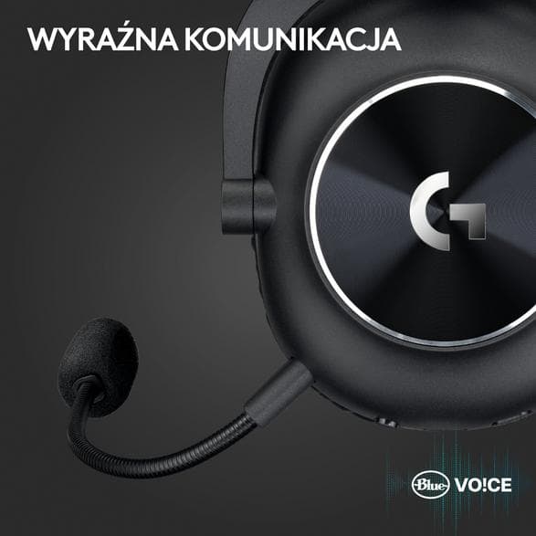 Logitech G Pro X2 Lightspeed — trådlöst spelheadset (svart)