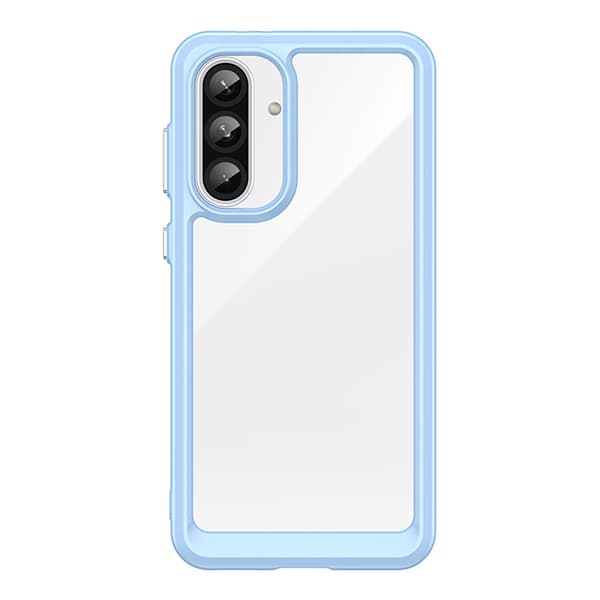 Samsung Galaxy A36 Outer Space-cover med fleksibel ramme - Blå