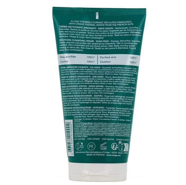 Uriage Hyséac Hydra Rensecreme 150 ml