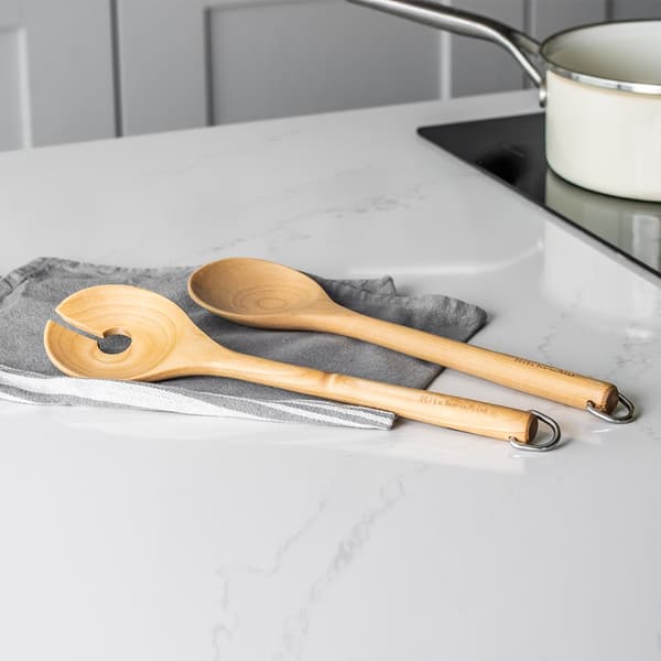 CORELINE Salladsbestick i björkträ / KitchenAid