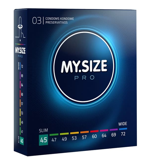 MYSIZE PRO Kondomer 45 mm 3 st