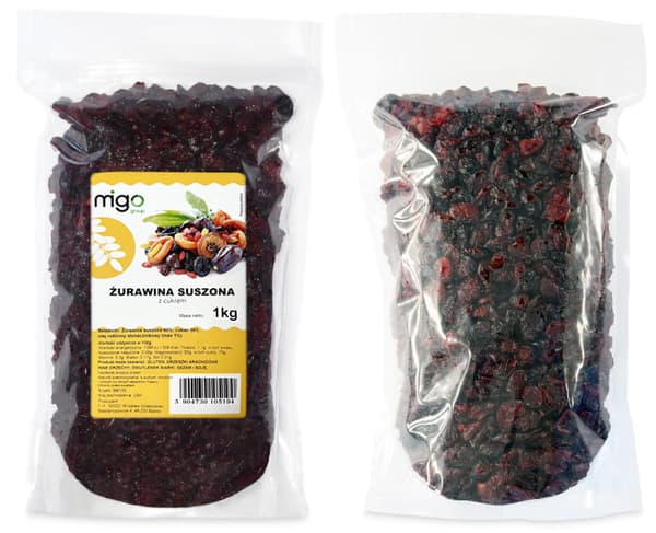 Tørrede tranebær (1 kg) - MIGOgroup
