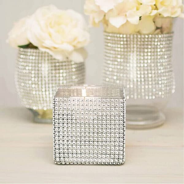 TG51184 SILVER DIAMANTRING MED STRASS