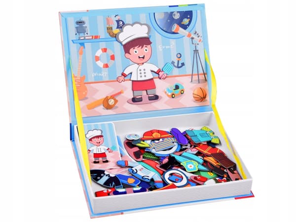 Magnetpussel TOY Book Yrken 59 bitar