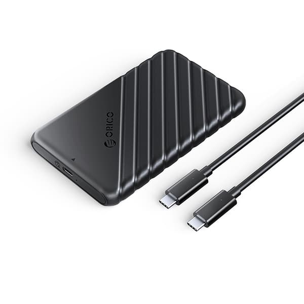 Disketui 25PW1C-C3 2.5'' HDD / SSD USB-C 6Gb/s - sort