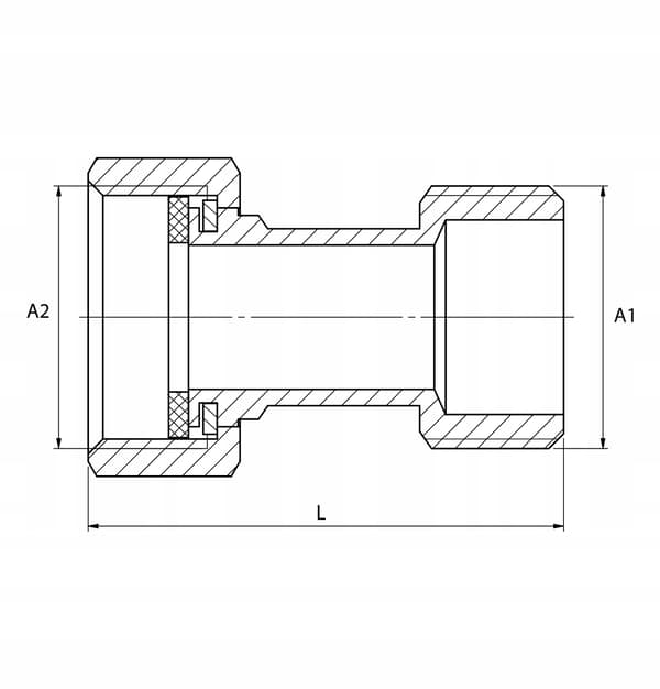 MÄSSINGSHALVNUMMER 3/4 X 3/4 TUM