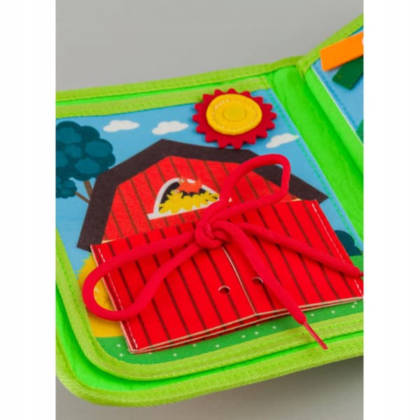 Montessori Velcro Dyregård Sansebog til Børn