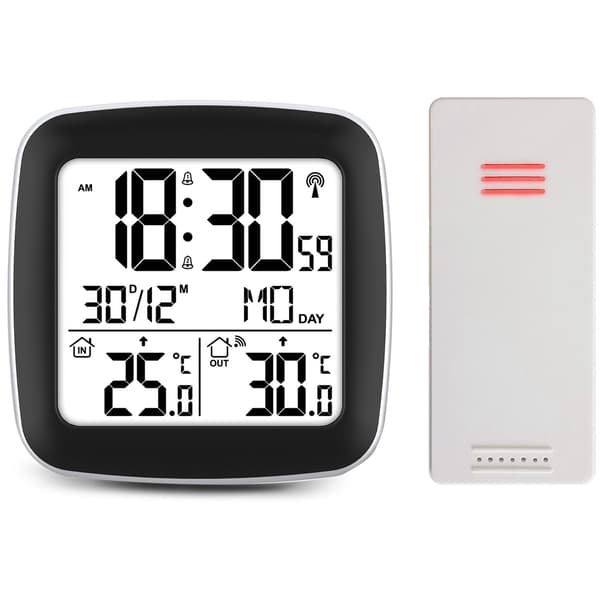 Väderstation med display BD-903 silver