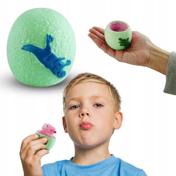 DINOSAURÆG SQUISHY anti-stress SQUEZABLE afslapning SENSORISK