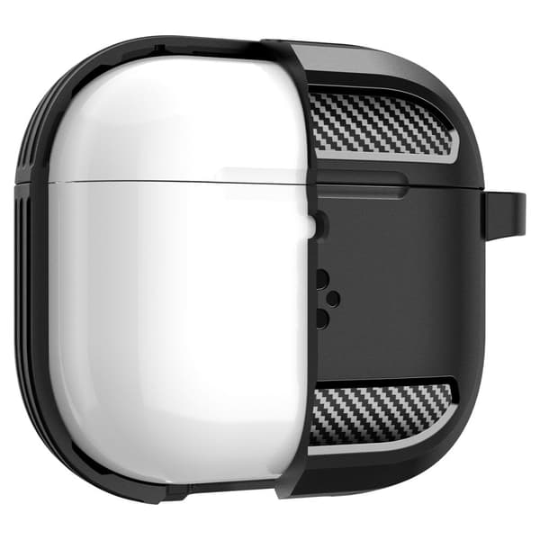 AirPods 4 Rustfritt Armor-skal – Svart