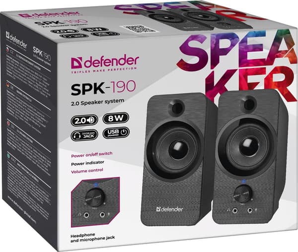 Defender SPK-190 2.0 8W USB-kaiuttimet