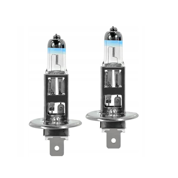 H1 bilglødlampor 12V 55W Hyper White +150% sæt 2 stk