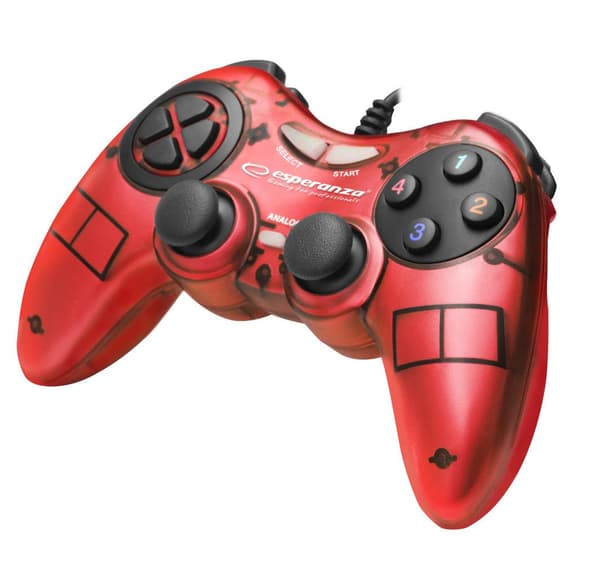 Gamepad PC USB Esperanza "Fighter" röd
