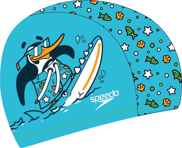 Speedo Printed Polyester Kasket Børn Chima Azurblå/Fluorgrøn