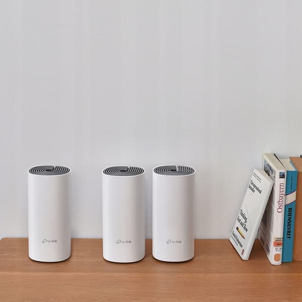 TP-LINK Deco E4 mesh-system, 3-pak, rækkevidde op til 260 m², hvid