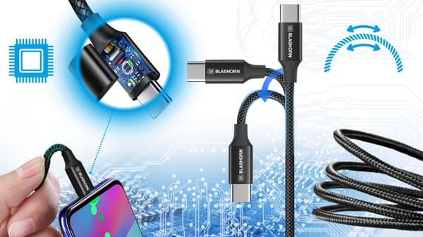 Nylon USB-C/USB-C -latauskaapeli Samsungille