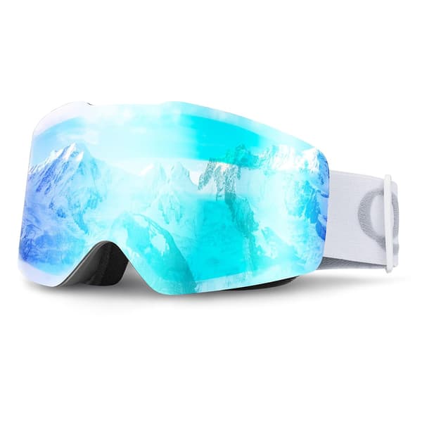 Rammeløse anti-dug skibriller UV400 - hvide