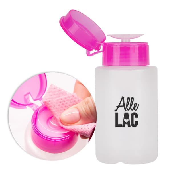 AlleLac rosa vätskedispenser med pump 150 ml