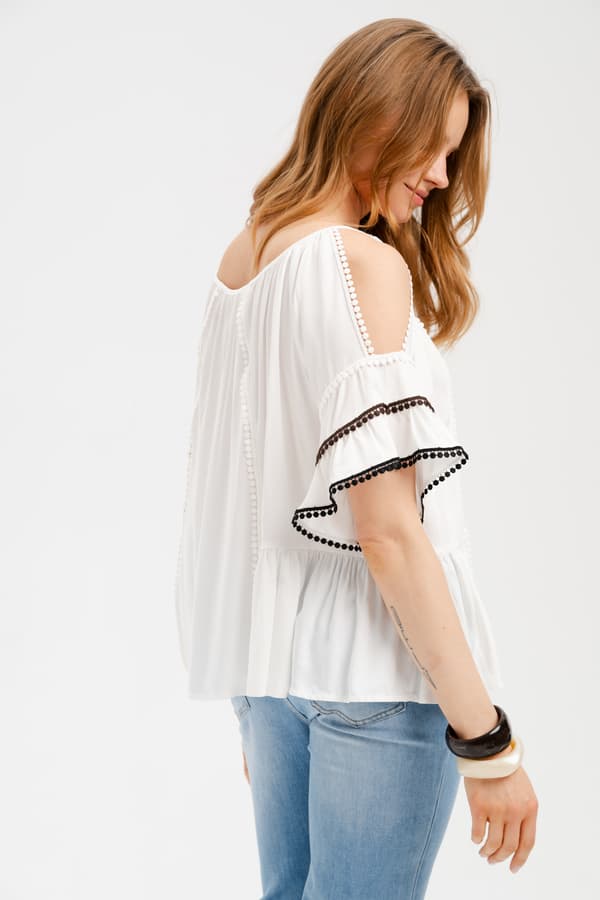 Nannie Damebluse Ecru 36/38