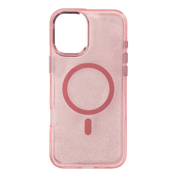 iPhone 17 Pro Max MagSafe Glitter-cover - Lyserød