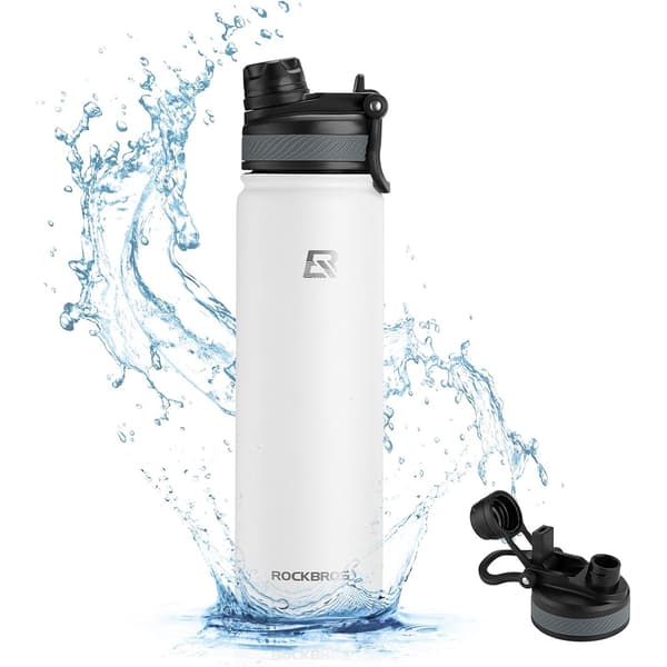 Termocykelflaska för drycker 620 ml - vit