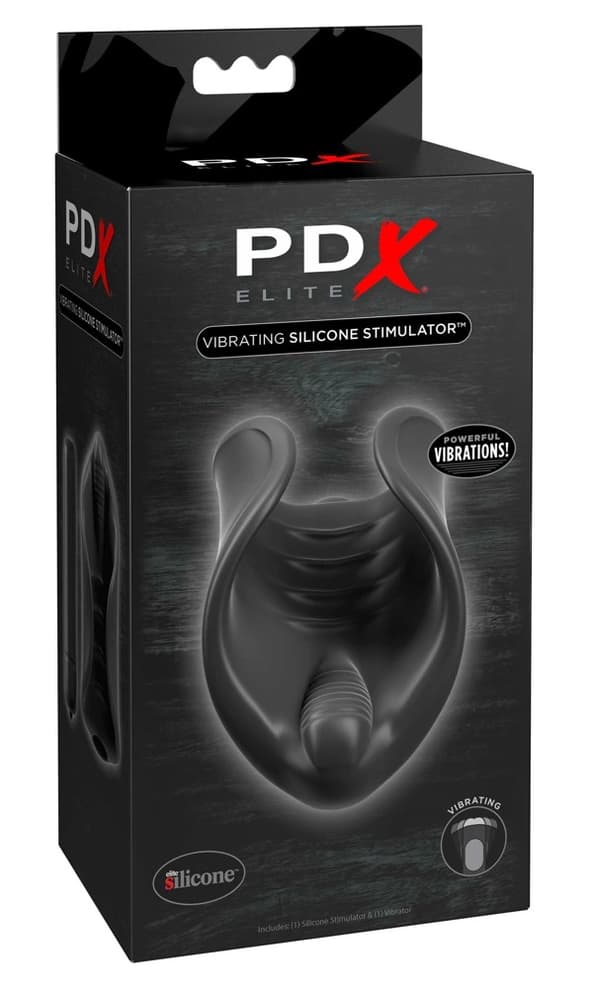 Pdx Elite Fleksibel Vibrerende Masturbatorærme Sort