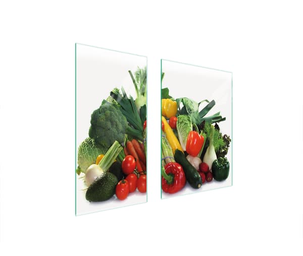 GLASBESKYTTELSESPLADE 75x52 GRØNTSAGER