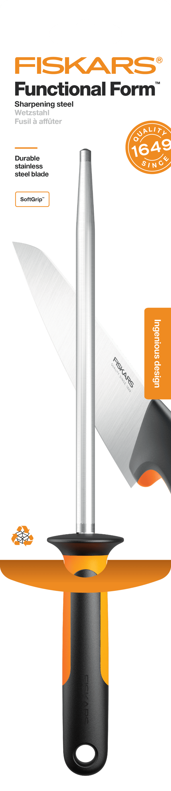 FISKARS FUNCTIONAL FORM Handhållen knivslip i stål