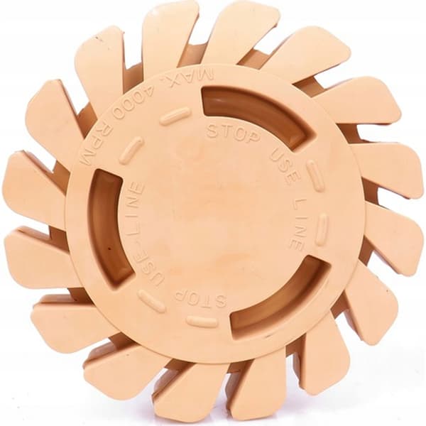 100 mm gummiskive til fjernelse af tejptape med boreradapter