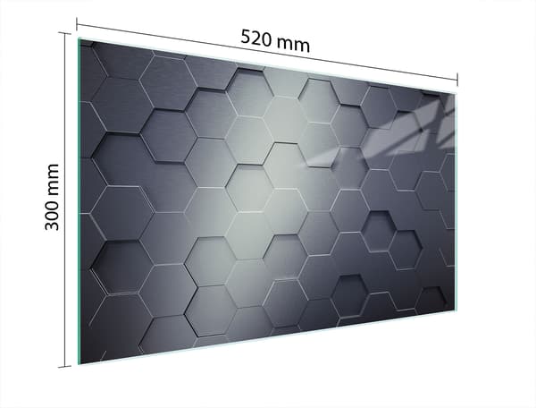 SKÄRBRÄDA I GLAS 52x30 MÖNSTER