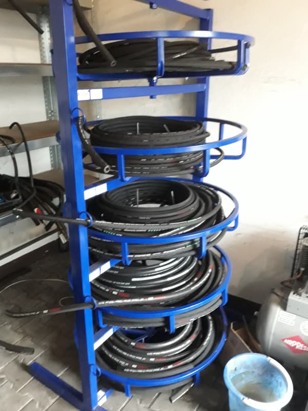 6-hylderstativ/stativ til hydrauliske slanger