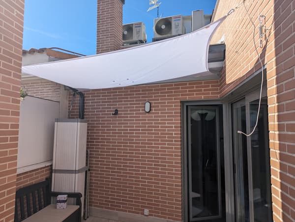 Premium vattentätt segel 3x2,5 m vitt