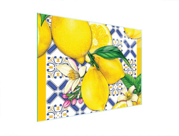 GLAS SKÄRBRÄDA 40x30 CITRON