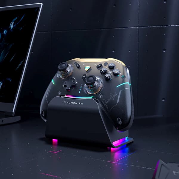 G5Pro Premium Edition trådløs gamingcontroller med ladestation - sort og guld