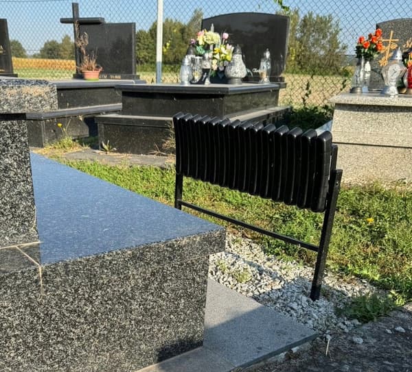 MEB8275 KLAPPEBÆNK LÆNGDE 68 CM SORT TIL HAVE, KIRKEGÅRD
