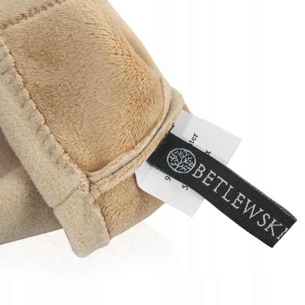 GFD-04 BEIGE FLØJLSHANDSKER TIL DAMER
