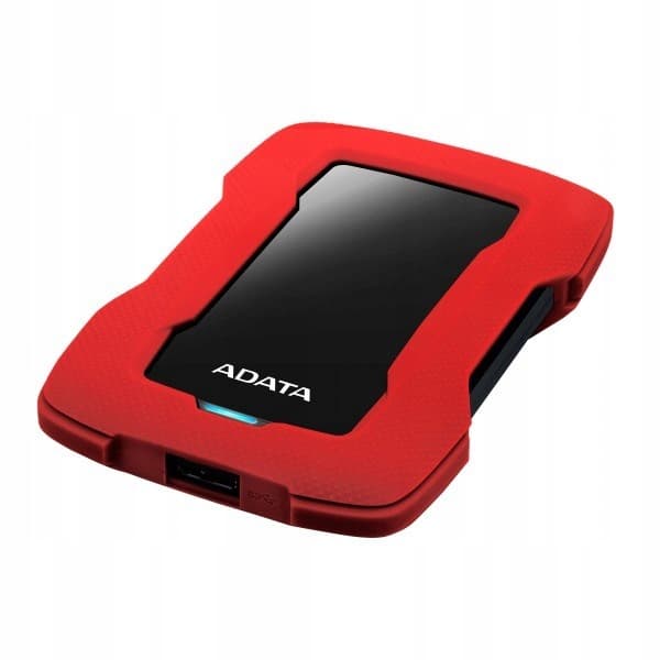 ADATA Durable Lite HD330 1 Tt 2,5" USB 3.1 -kiintolevy, punainen